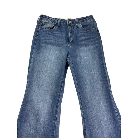 KanCan Braelynn Essentials High Rise Super Flare Jeans Size 7/27 Medium Wash - Picture 2 of 8